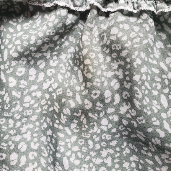 Princess Polly Green Leopard Cheetah Tiered Dress - Picture 10 of 10